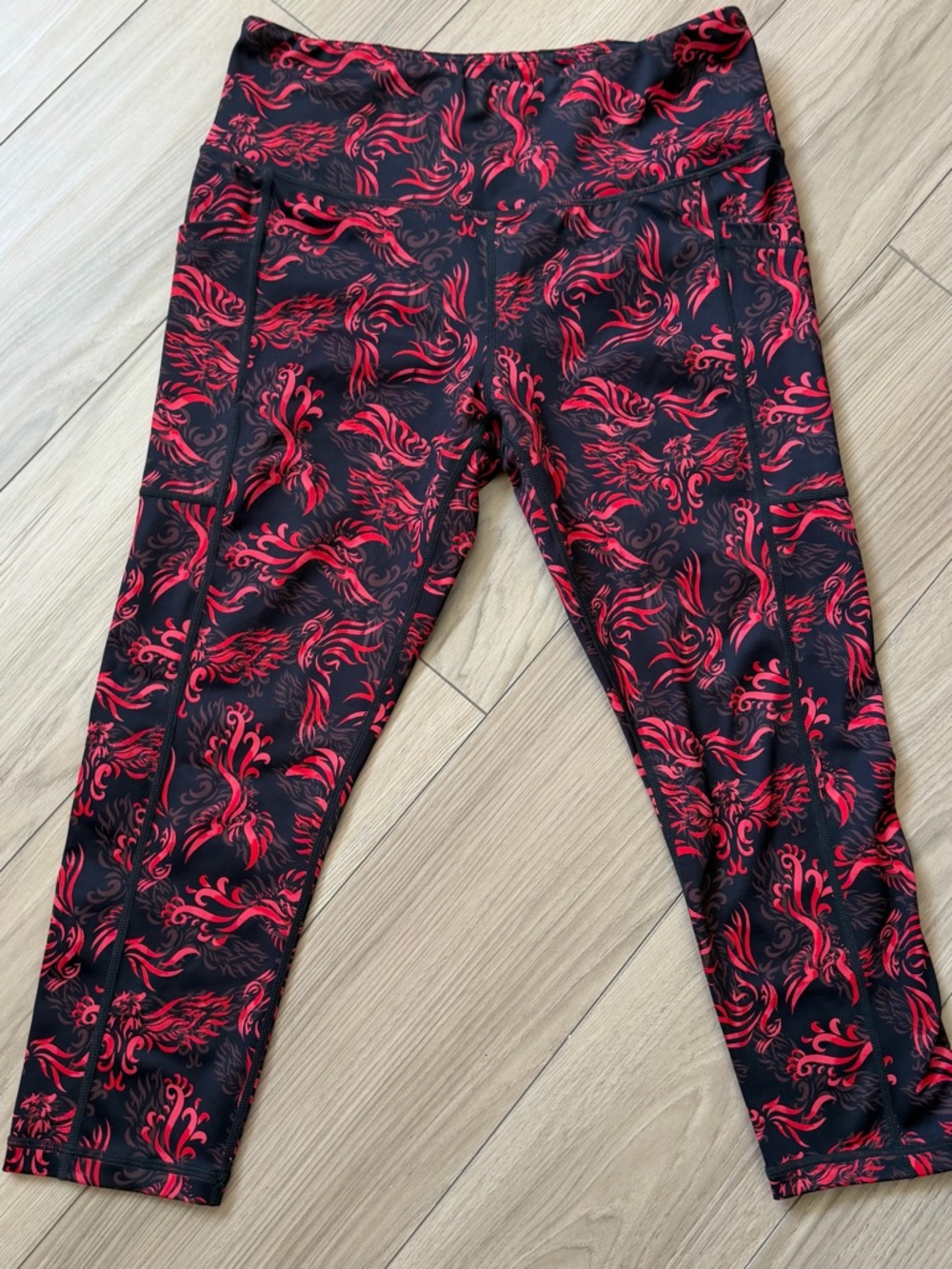 Constantly Varied Gear Red Phoenix Print Legging Athletic Medium NWOT
